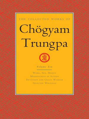 cover image of The Collected Works of Chögyam Trungpa, Volume 10